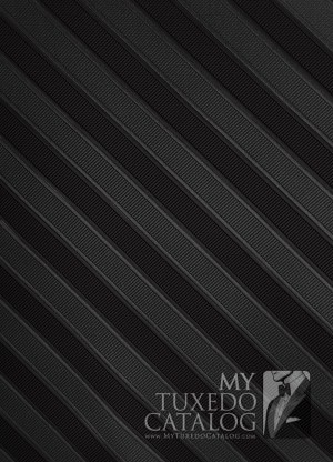 Black & Steel Grey Stripe 'Allure Men' Pocket Square | Pocket