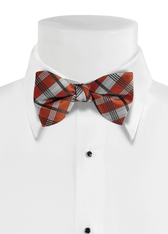 Cinnamon 'Solid Plaid' Bow Tie Ties